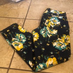 Floral Skinny Rockstar Jeans